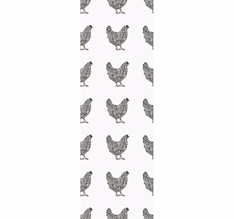 Poultry Pattern cute animal wallpaper - TenStickers