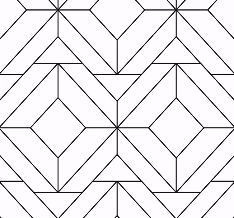 Wallpaper geometric geometric lines decor - TenStickers