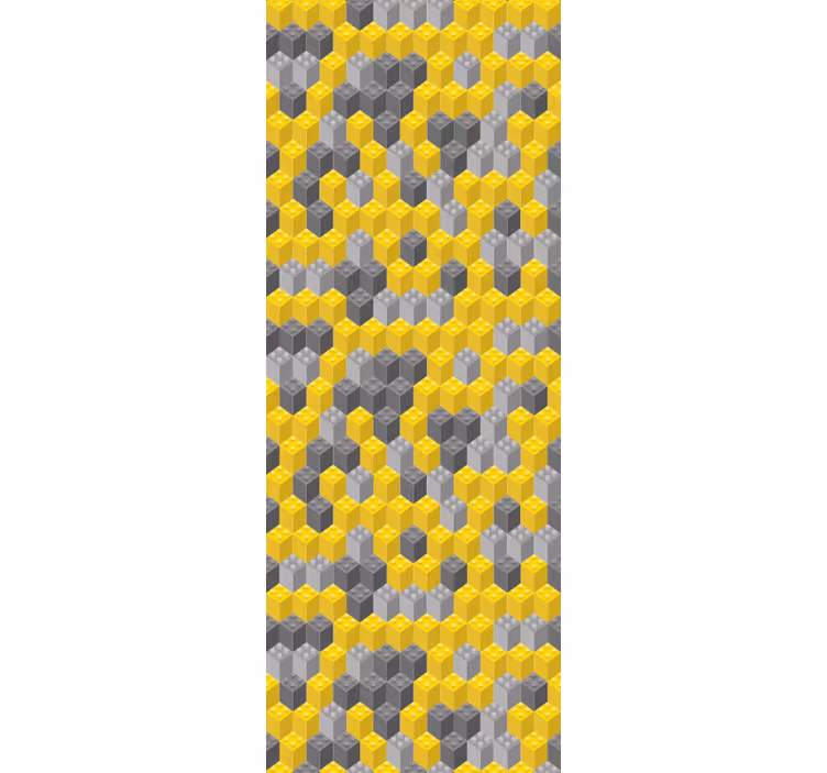 Wallpaper geometric honeycomb pattern - TenStickers