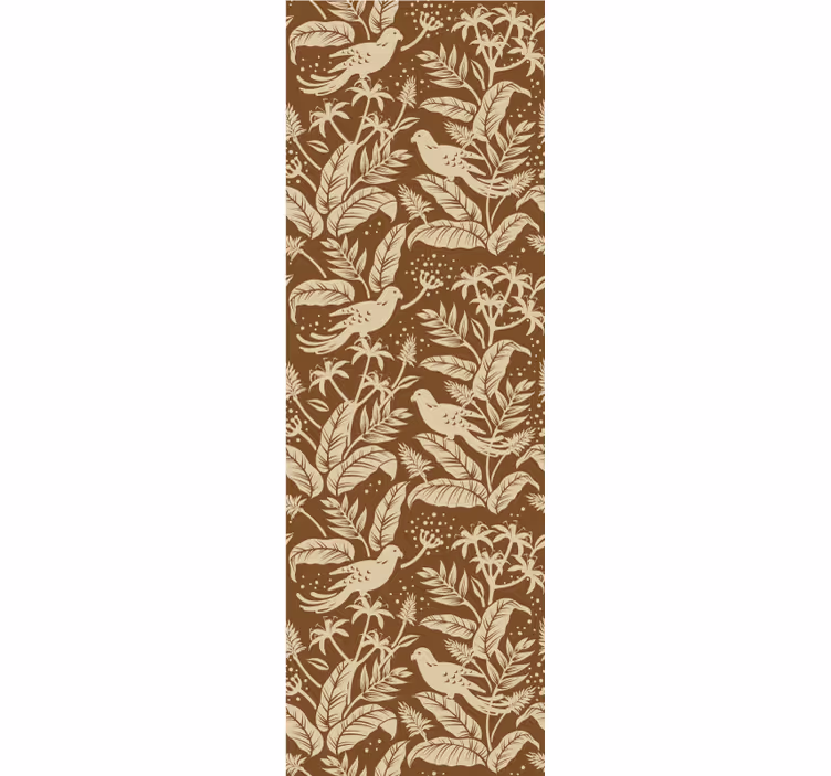 Birds Botanical Pattern cute animal wallpaper - TenStickers
