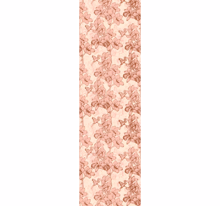 Floral Ornate flowers wallpaper - TenStickers