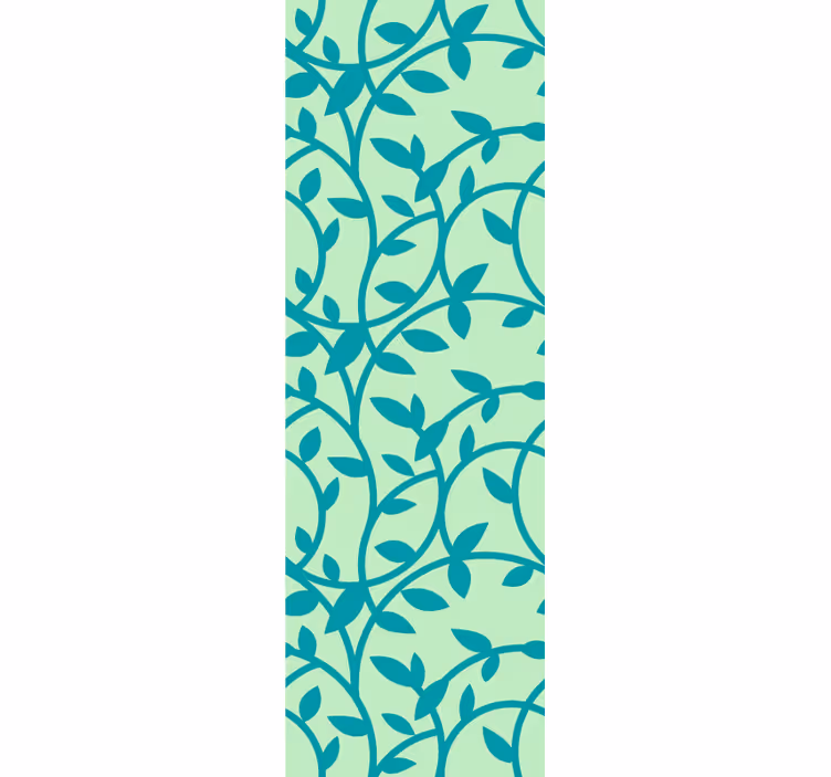 Leafy Pattern leaves wallpaper - TenStickers