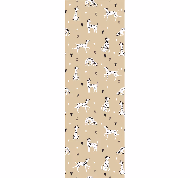 Dog Pattern Delight wallpaper of a dog - TenStickers
