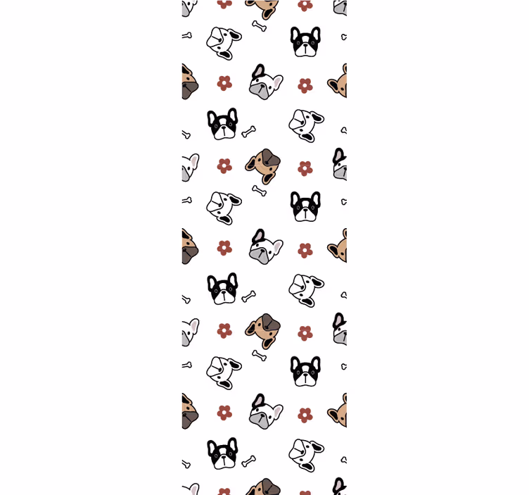 Canine Doodle Ensemble wallpaper of a dog - TenStickers