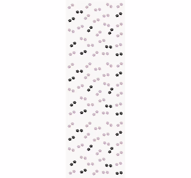Paw Print Patterns wallpaper of a dog - TenStickers