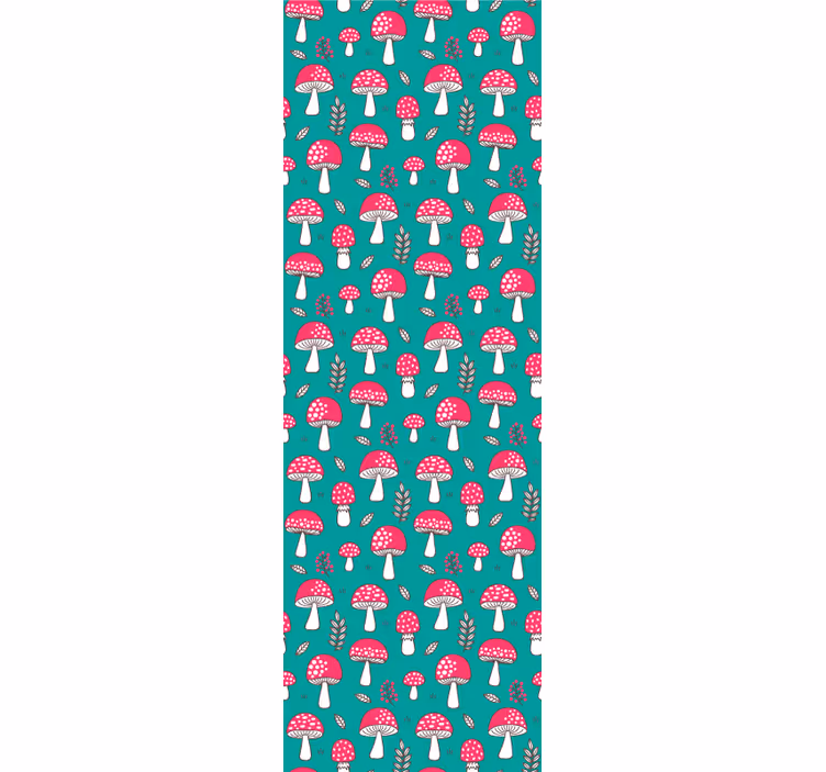 Forest Fungi Pattern nature wallpaper - TenStickers
