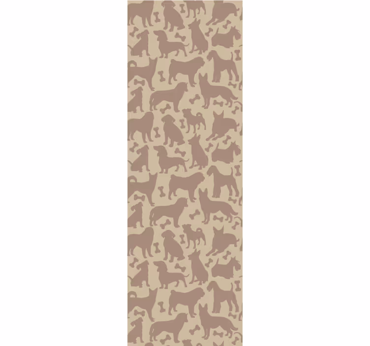 Feline Motifs wallpaper of a dog - TenStickers