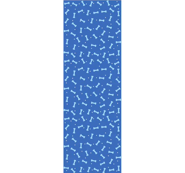 Geometric Bone Motif wallpaper of a dog - TenStickers