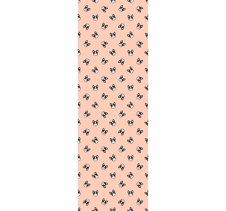 Canine Pattern Charm wallpaper of a dog - TenStickers