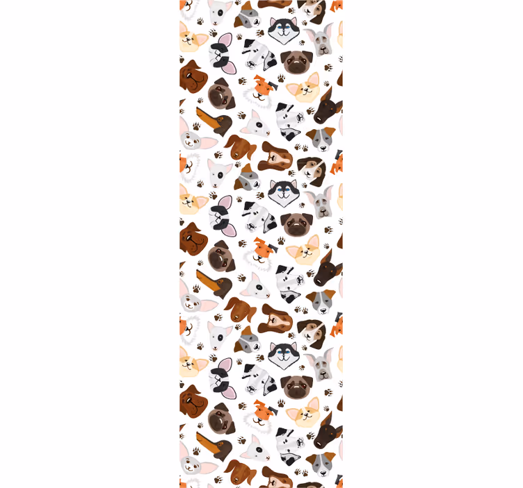 Canine Collection wallpaper of a dog - TenStickers