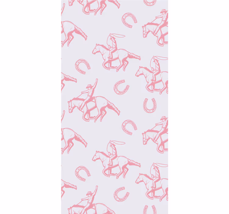 Equestrian Charm wallpaper horses - TenStickers