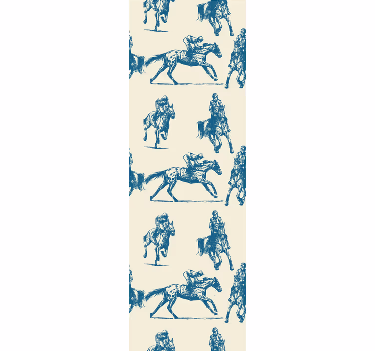 Equestrian Sketches wallpaper horses - TenStickers