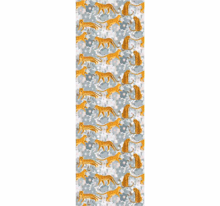 Leopard Motif cute animal wallpaper - TenStickers