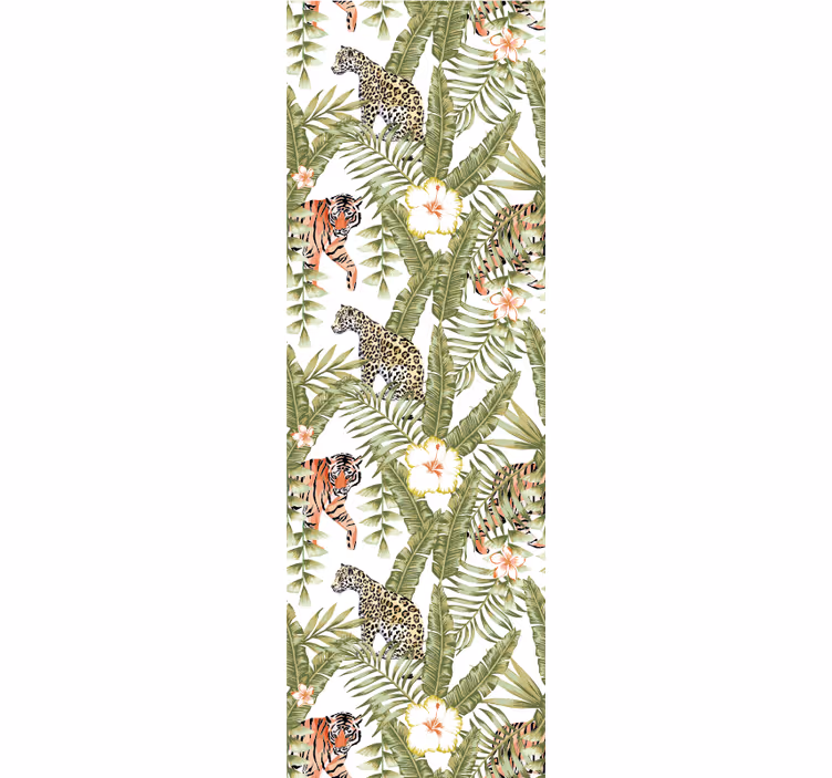 Tropical Jungle Fauna cute animal wallpaper - TenStickers