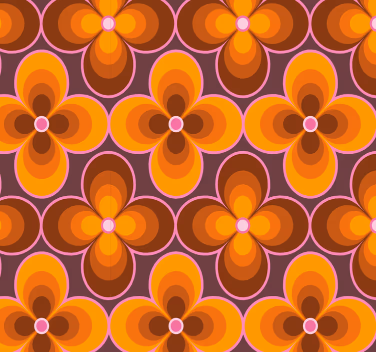 Wallpaper geometric floral explosion - TenStickers