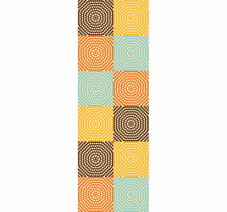 Geometric Spiral Rectangles wallpaper geometric - TenStickers