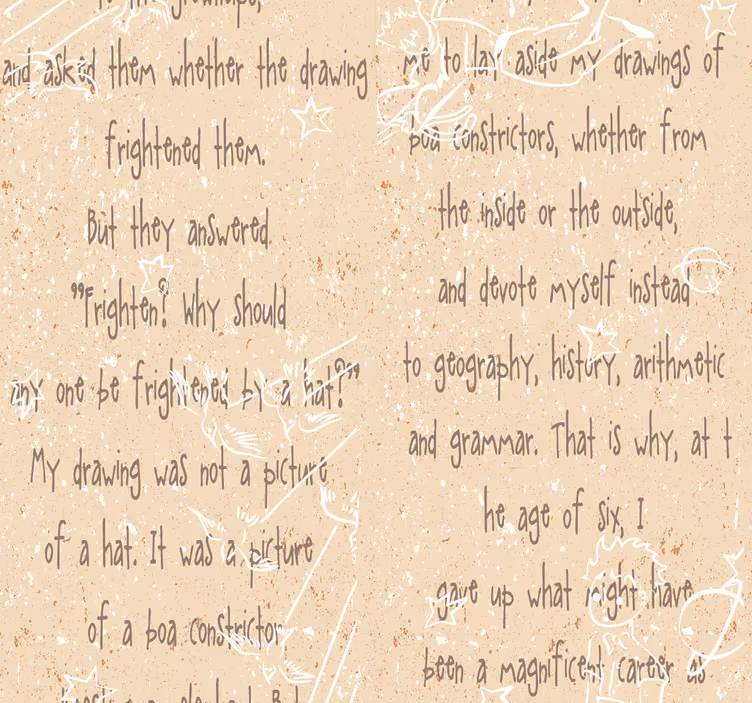 The Little Prince - Spiritual Journey Wallpaper - TenStickers