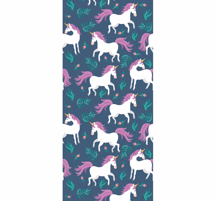 Magical Unicorns wallpaper horses - TenStickers