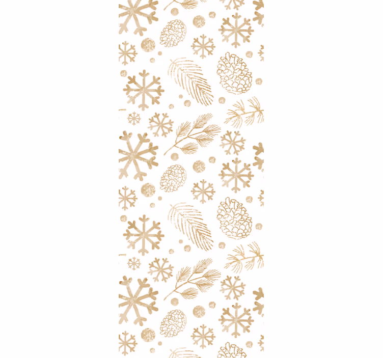 Pinecone Patterns art deco wallpaper - TenStickers