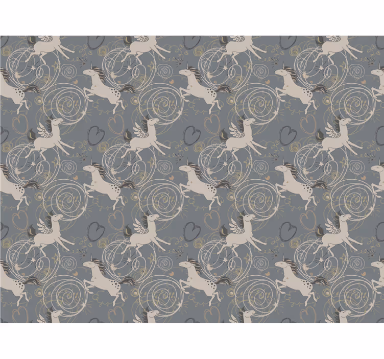 Enchanted Unicorns animal wallpaper - TenStickers