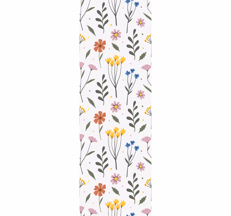 Garden multicolor pattern Flower Wallpaper - TenStickers