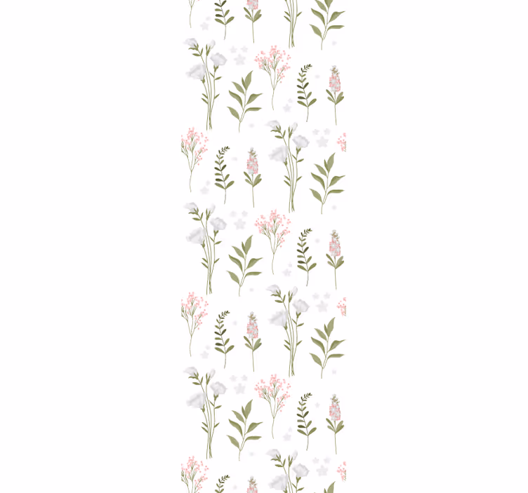Floral Elegance Pattern flowers wallpaper - TenStickers