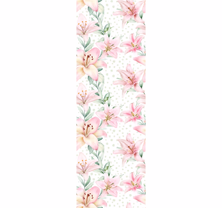 Floral Symphony flowers wallpaper - TenStickers