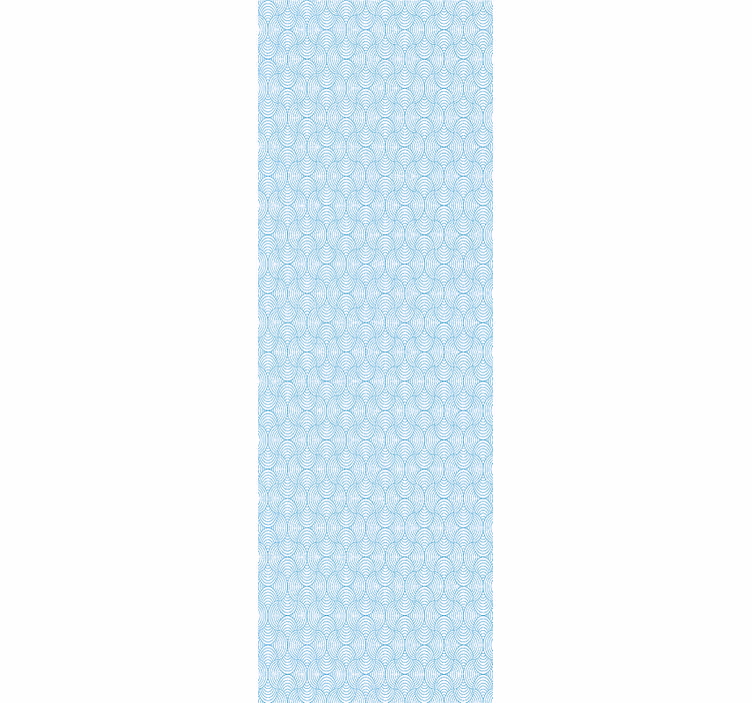 Waves Pattern wallpaper geometric - TenStickers