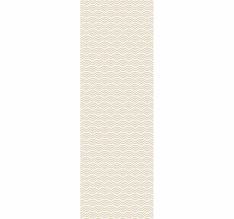Geometric Wave Pattern ornamental wallpaper - TenStickers