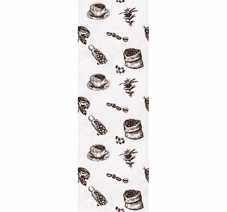 Caffeine Motifs art deco wallpaper - TenStickers