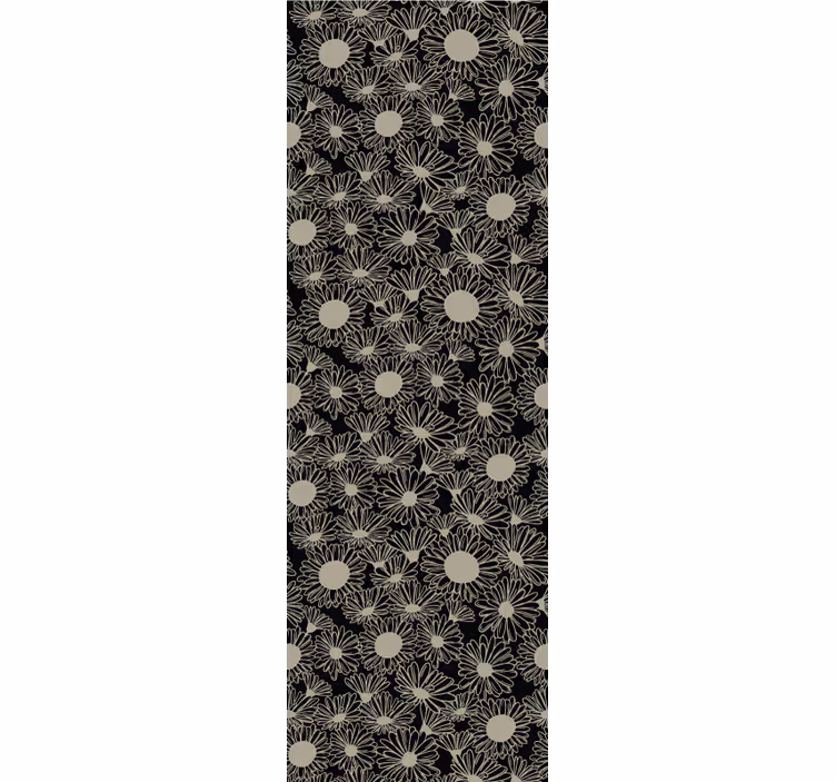 Floral Dotted Pattern wallpaper flowery - TenStickers