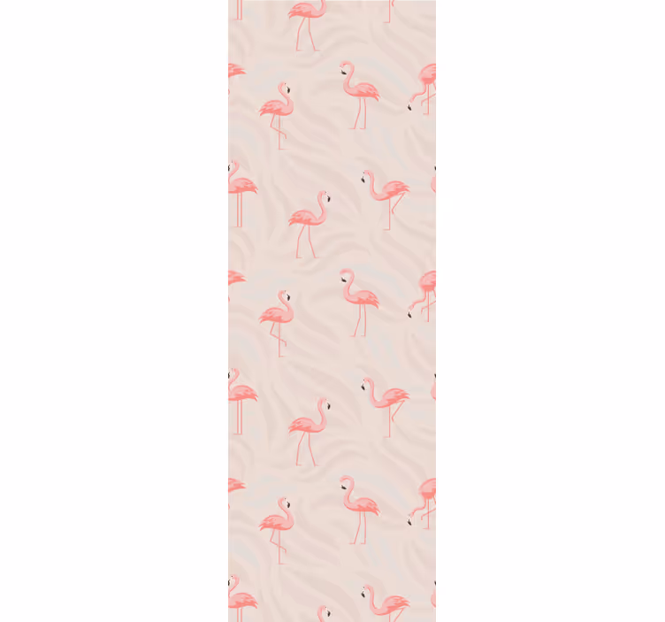 Flamingo Ensemble cute animal wallpaper - TenStickers