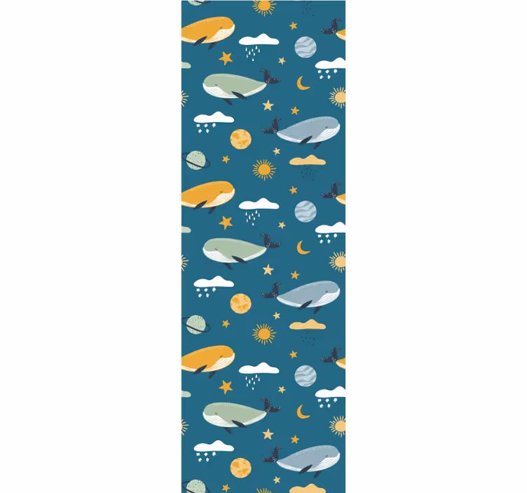 Celestial Zeppelins stars wallpaper - TenStickers
