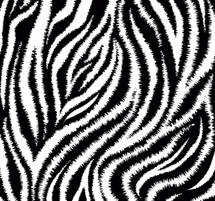 Wallpaper zebra zebra swirls - TenStickers