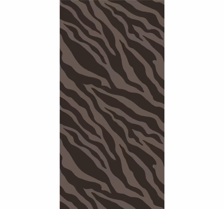 Wallpaper zebra stylish black and brown design - TenStickers