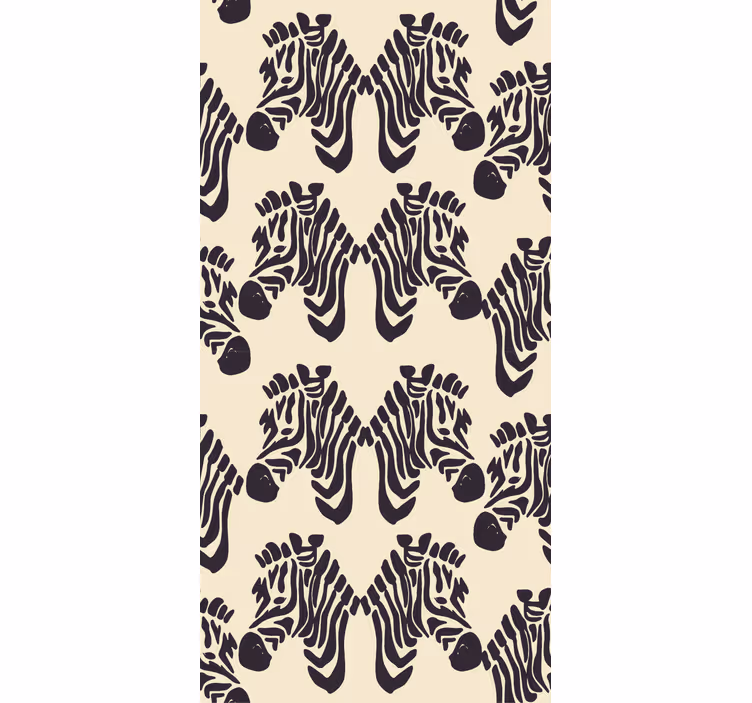 Wallpaper zebra zebra pattern design - TenStickers
