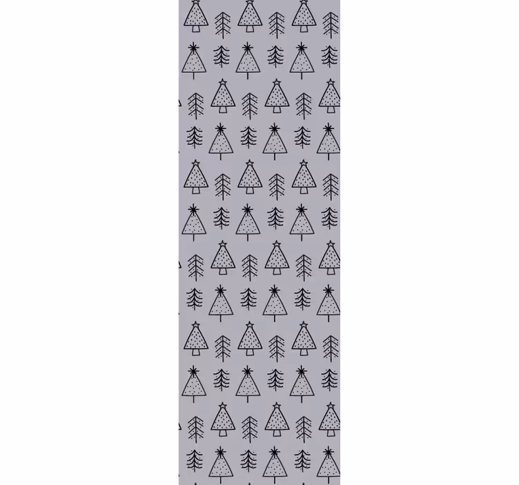 Pine Pattern Decor christmas wallpaper - TenStickers