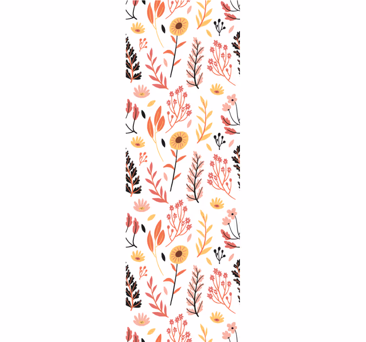 Floral Botanical Design flowers wallpaper - TenStickers