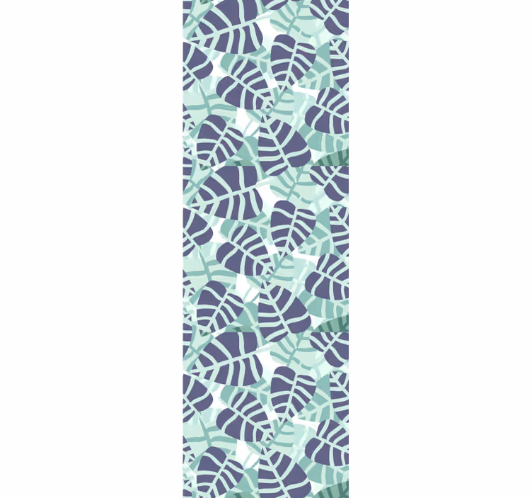 Monstera Mosaic leaves wallpaper - TenStickers