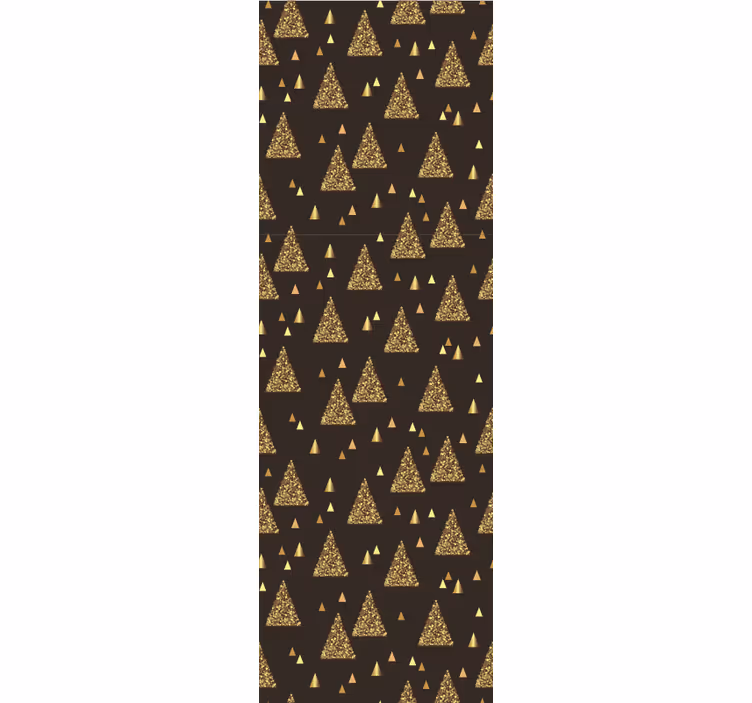 Golden Triangle Motif geometric wallpaper - TenStickers