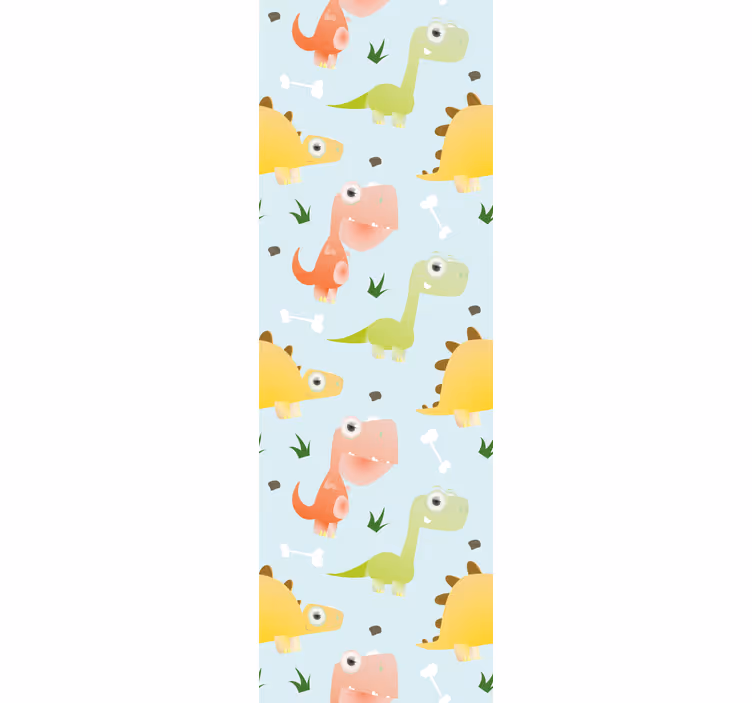 Playful Dinosaur Patterns dino wallpaper - TenStickers