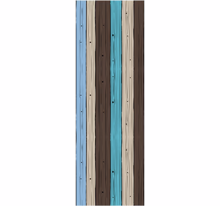 Stylized Planks wood feature wallpaper - TenStickers