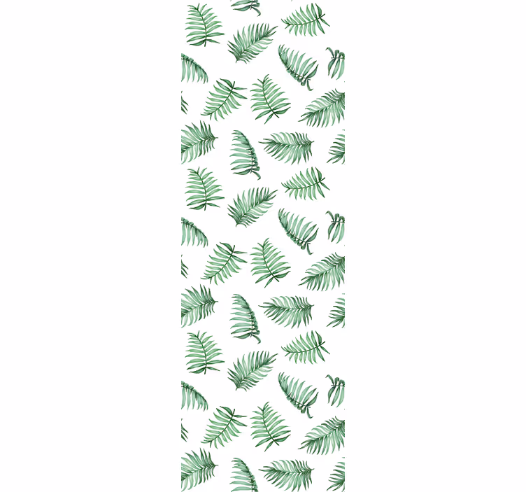Tropical Ferns leaves wallpaper - TenStickers