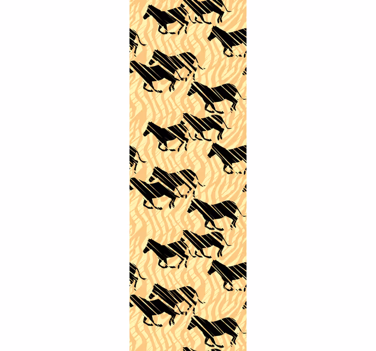 Zebra Pattern Motif cute animal wallpaper - TenStickers