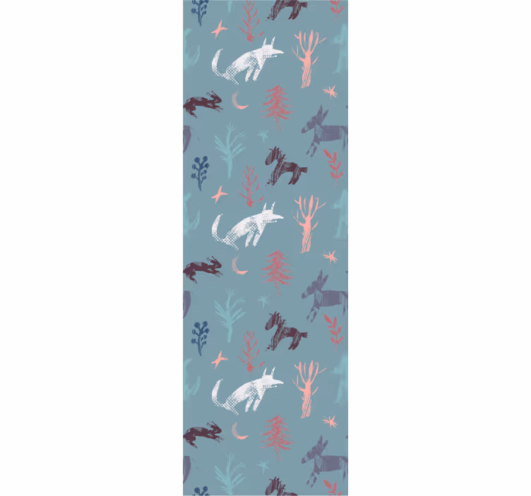 Woodland Creature Motif cute animal wallpaper - TenStickers