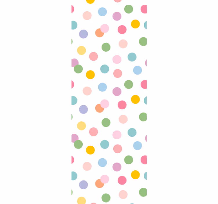 Playful Dot Pattern wallpaper dots - TenStickers