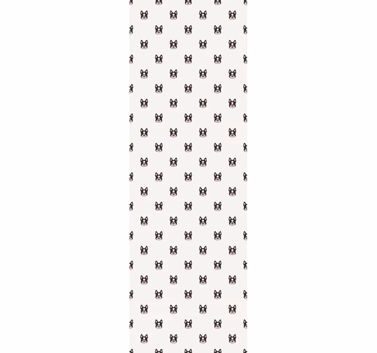 Feline Motif wallpaper of a dog - TenStickers