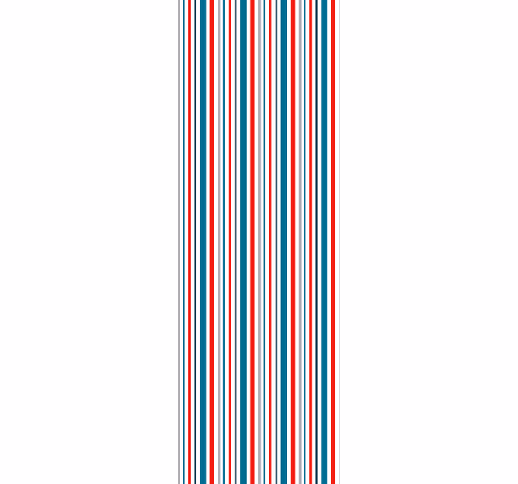 Stylish simple motif stripes wallpaper - TenStickers