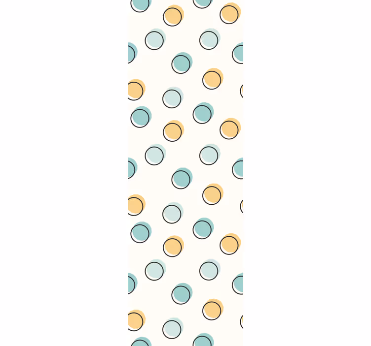 Circular Motif wallpaper dots - TenStickers