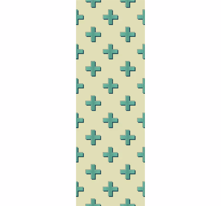 Wallpaper geometric geometric cross pattern - TenStickers